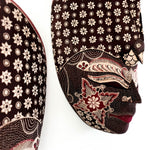 Hand Carved Hand Painted Batik Mask - Decorative Wall Art Perfect Gift Sculpture