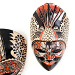 Hand Carved Hand Painted Batik Mask - Decorative Wall Art Perfect Gift Sculpture