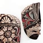 Hand Carved Hand Painted Batik Mask - Decorative Wall Art