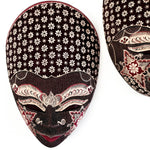 Hand Carved Hand Painted Batik Mask - Decorative Wall Art Perfect Gift Sculpture