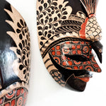 Hand Carved Hand Painted Batik Mask - Decorative Wall Art Perfect Gift Sculpture