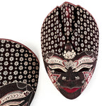 Hand Carved Hand Painted Batik Mask - Decorative Wall Art Perfect Gift Sculpture