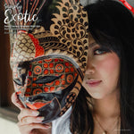 Hand Carved Hand Painted Batik Mask - Decorative Wall Art Perfect Gift Sculpture