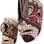 Hand Carved Hand Painted Batik Mask - Decorative Wall Art