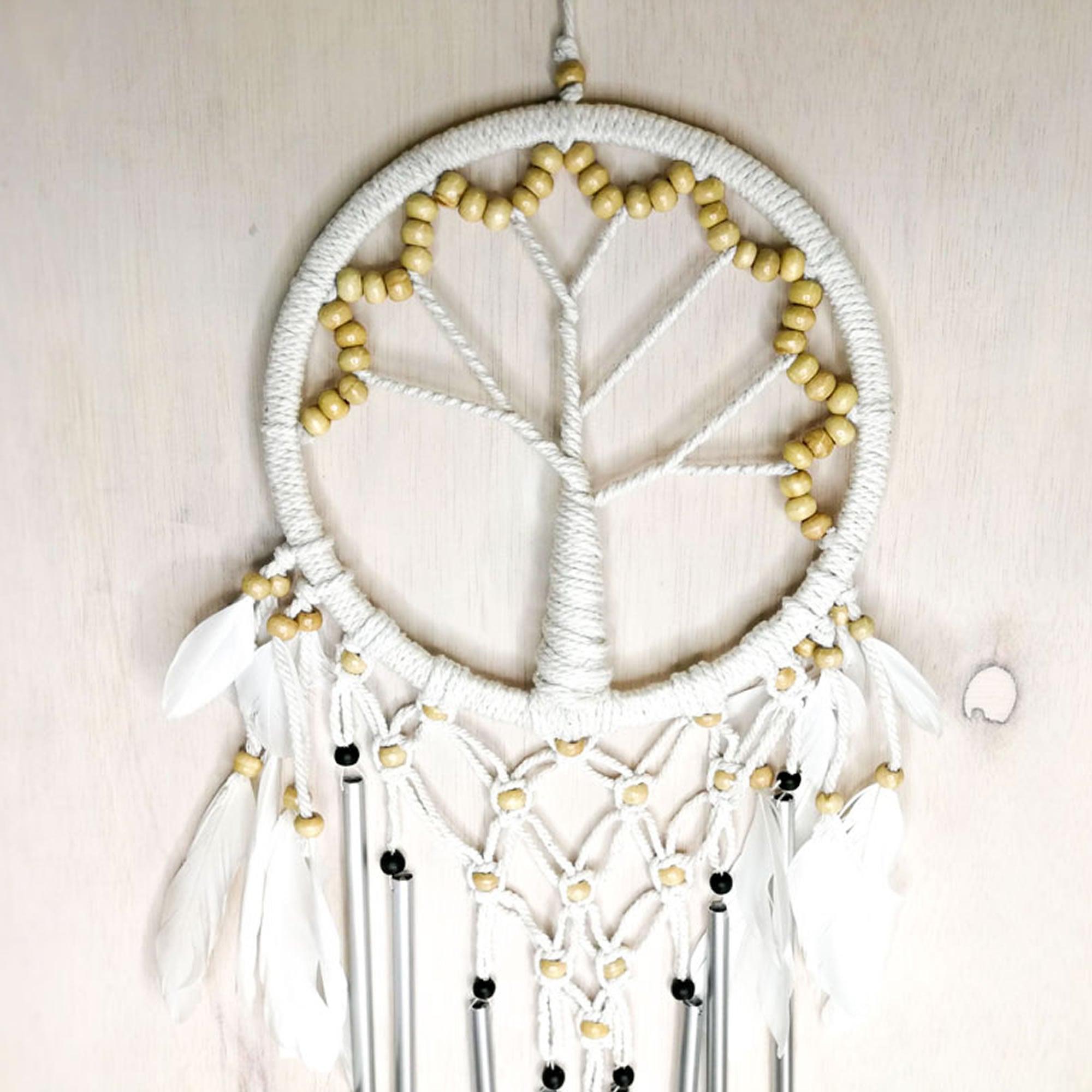 Bohemian Macrame Hanging Dream Catcher Garden Wind Chime - Easternada