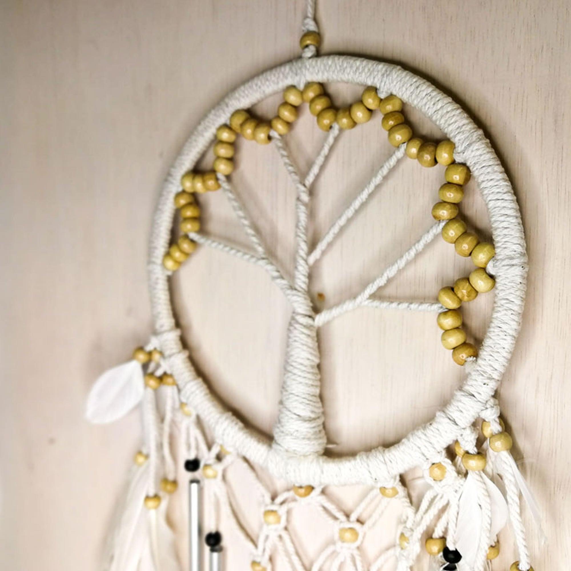 Bohemian Macrame Hanging Dream Catcher Garden Wind Chime - Easternada