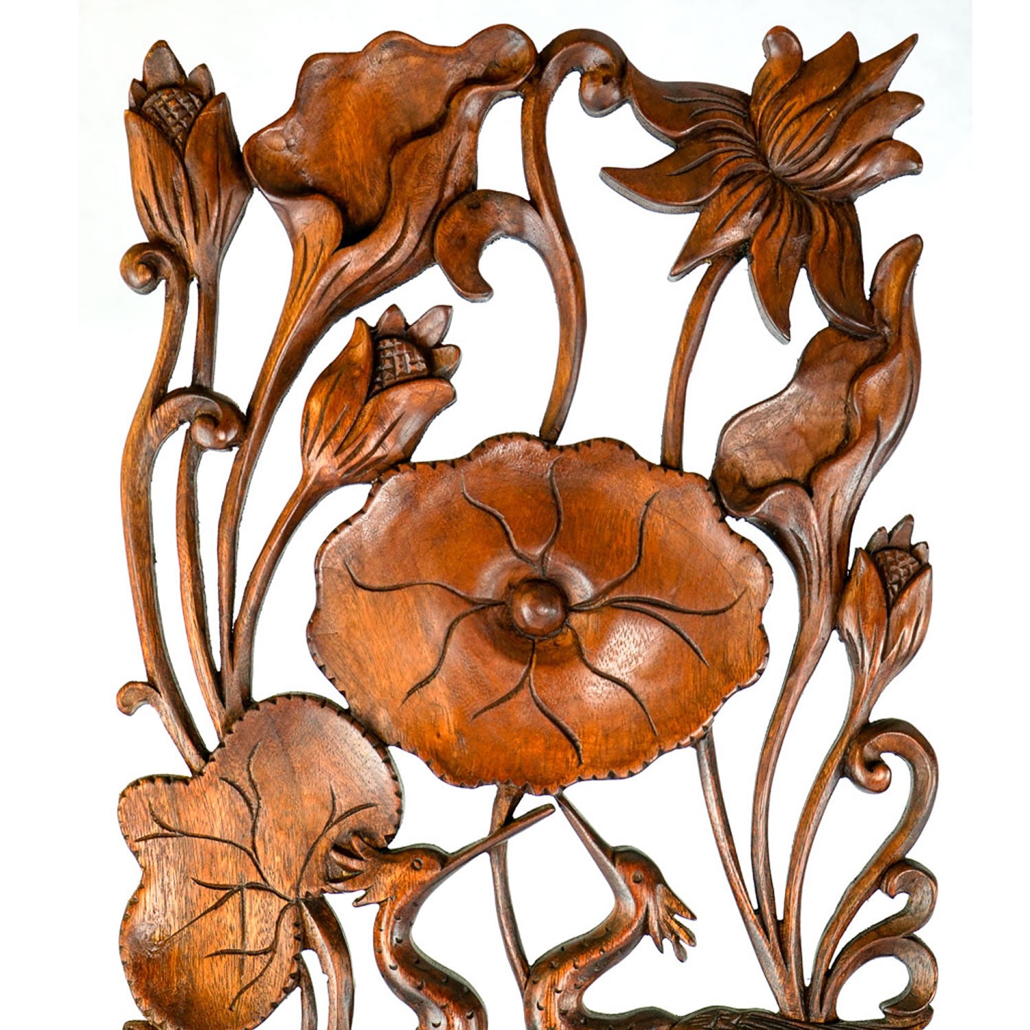 Hand Carved Wooden Decorative Wall Art Headboard Perfect Gift Easternada