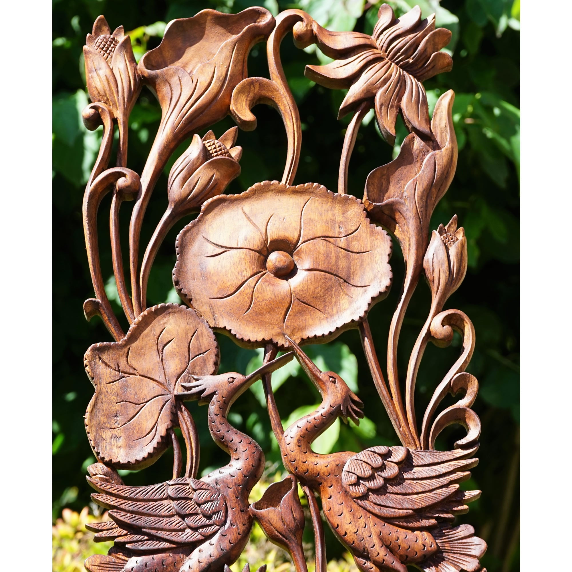 Hand Carved Wooden Decorative Wall Art Headboard Perfect Gift Easternada