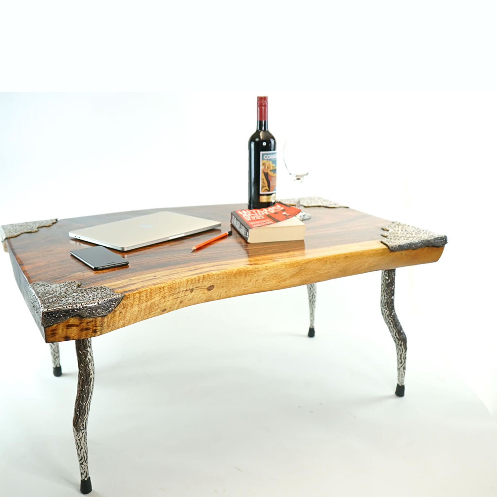 Designer Furniture Solid Hardwood Center Coffee Live Edge Table - Easternada