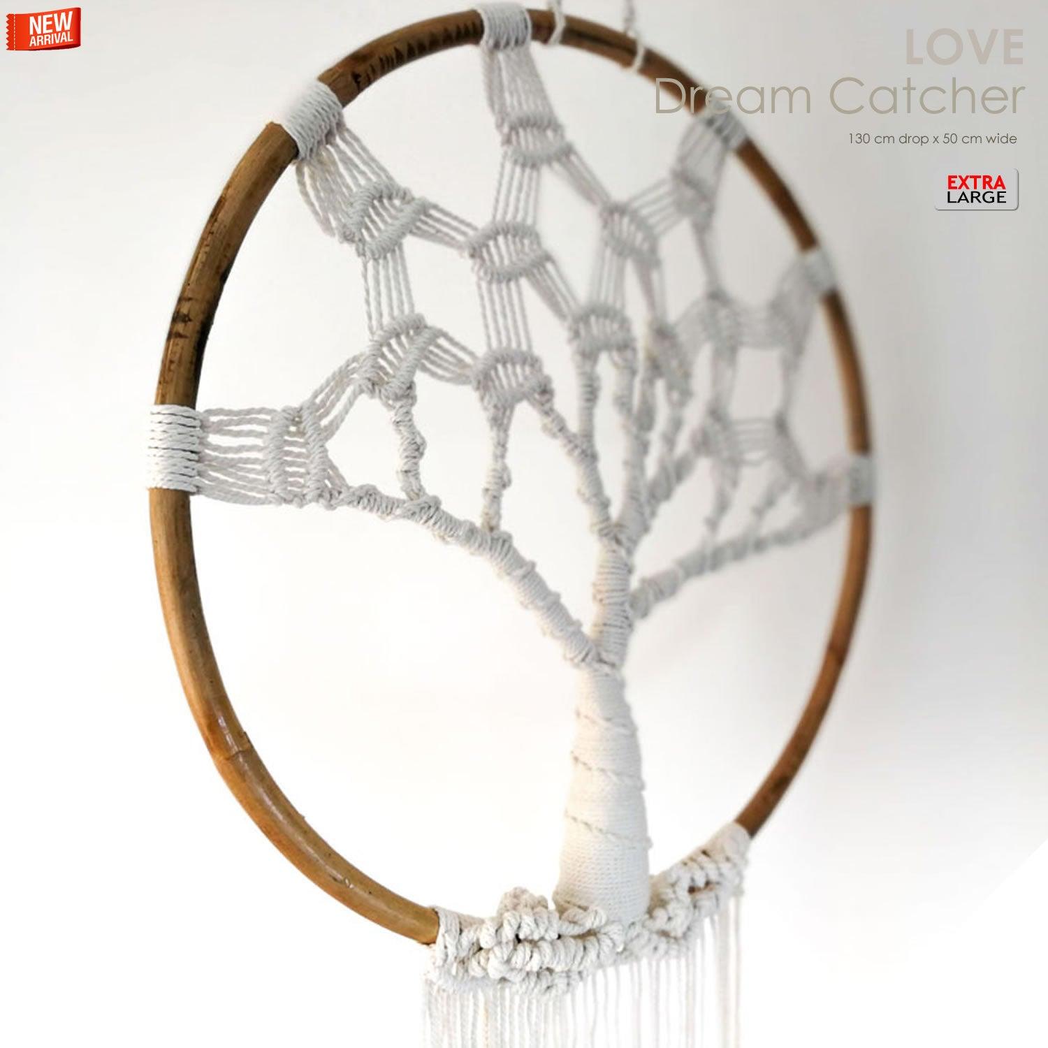 Bohemian Macrame Wall Hanging Dream Catcher Tree of Life - Easternada
