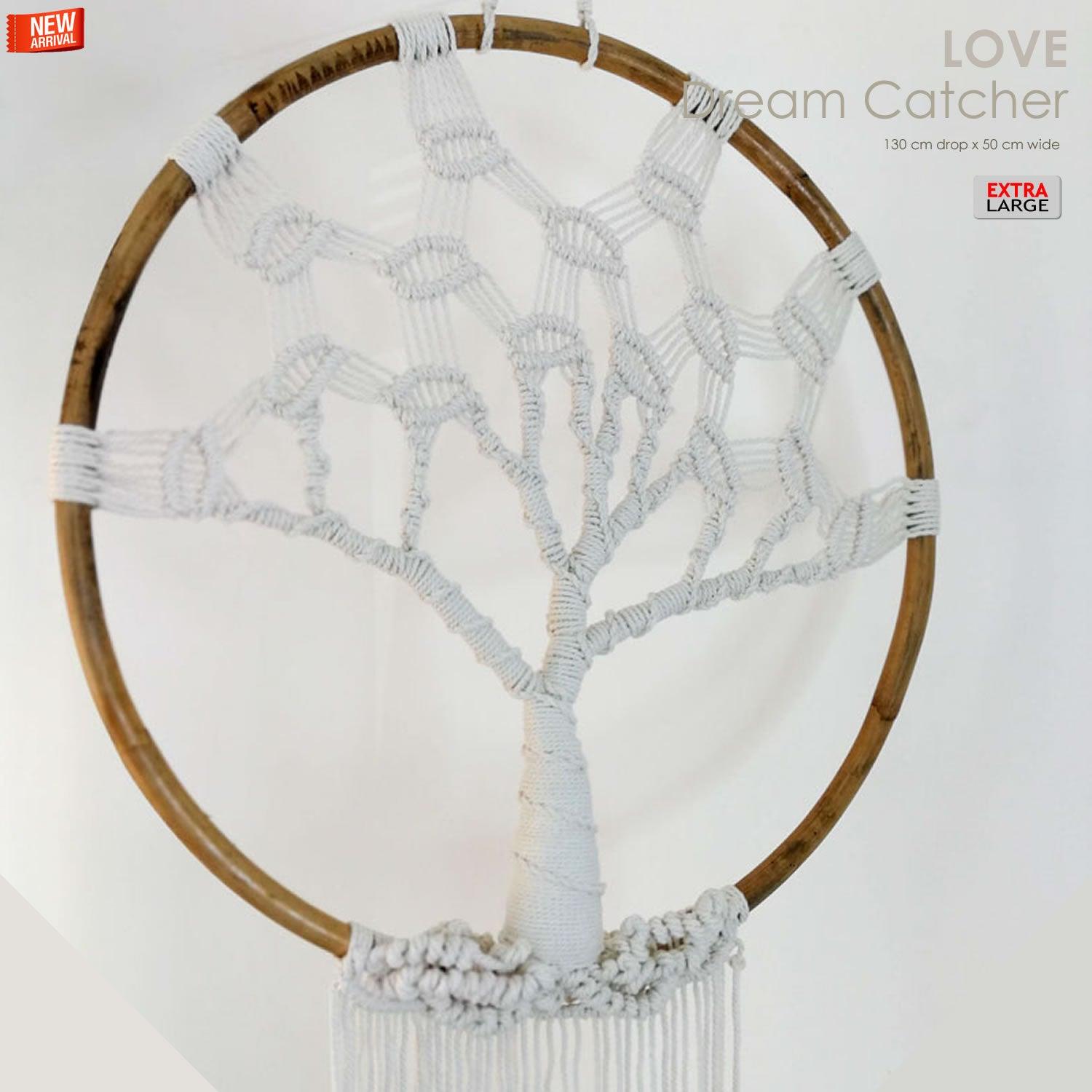 Bohemian Macrame Wall Hanging Dream Catcher Tree of Life - Easternada