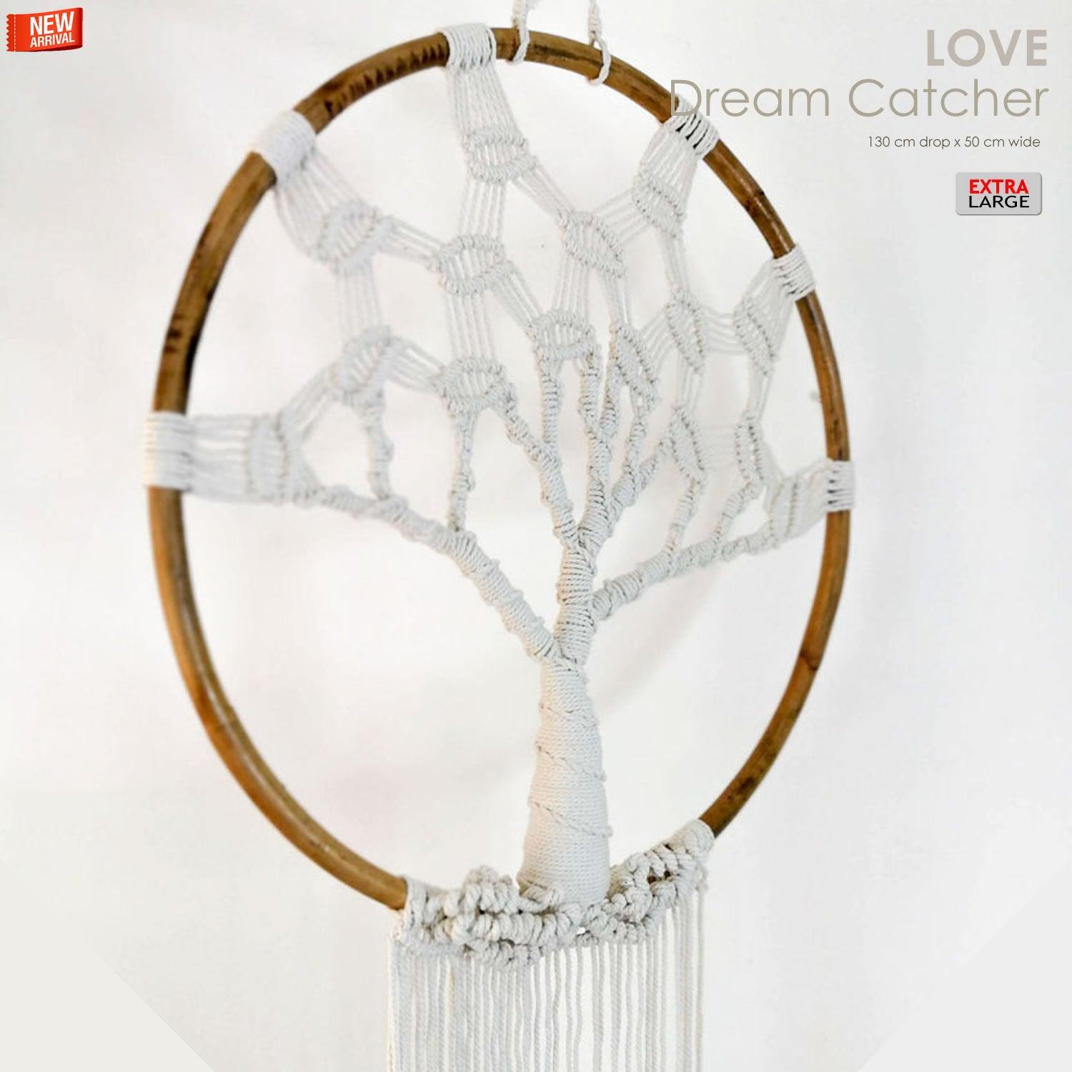 Bohemian Macrame Wall Hanging Dream Catcher Tree of Life - Easternada