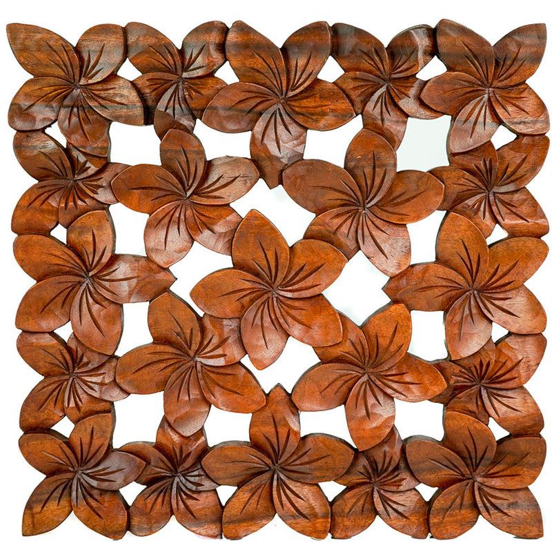 Hand Carved Wooden Decorative Panel - Easternada