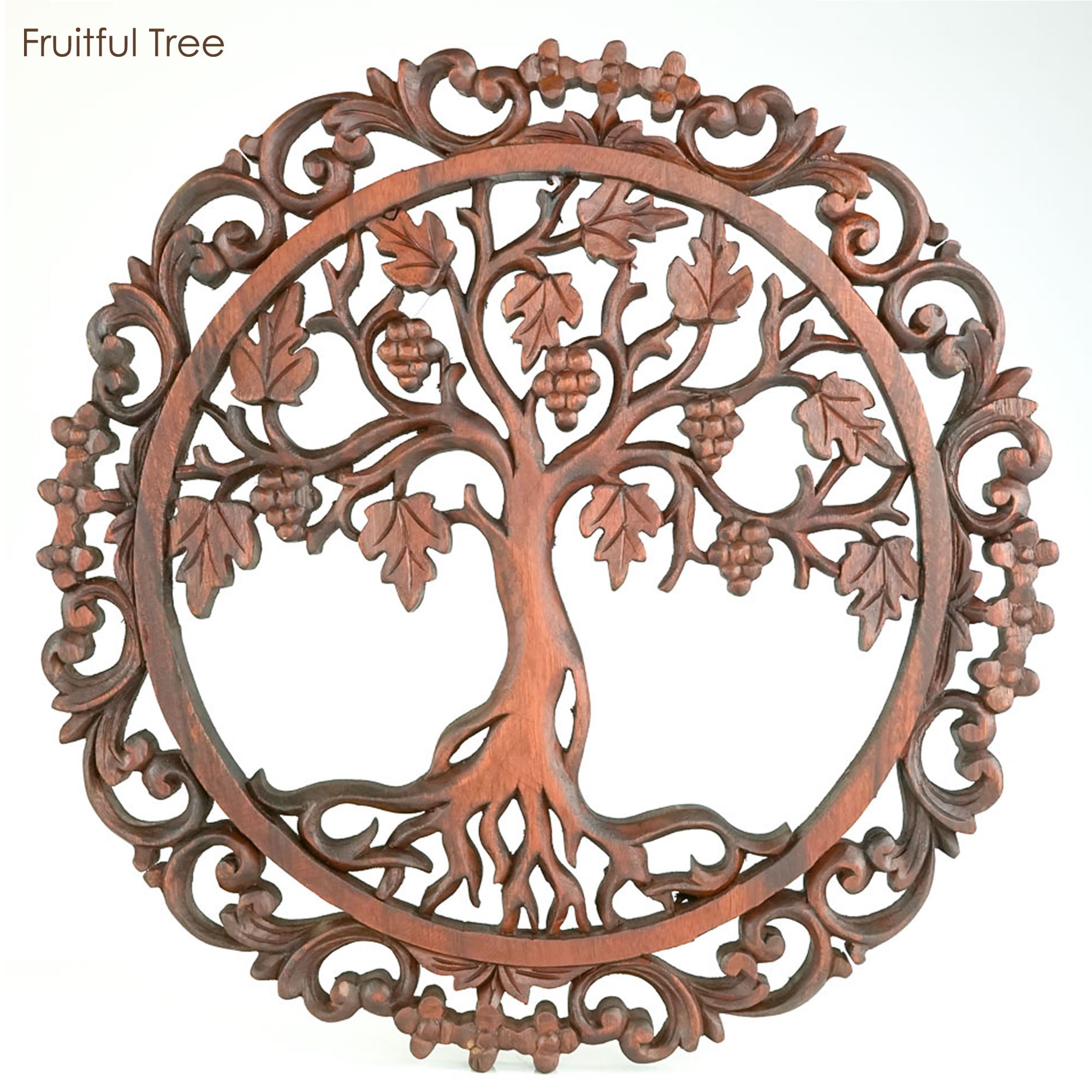 Handmade Carved Wooden Decorative Art Panel Tree of Love