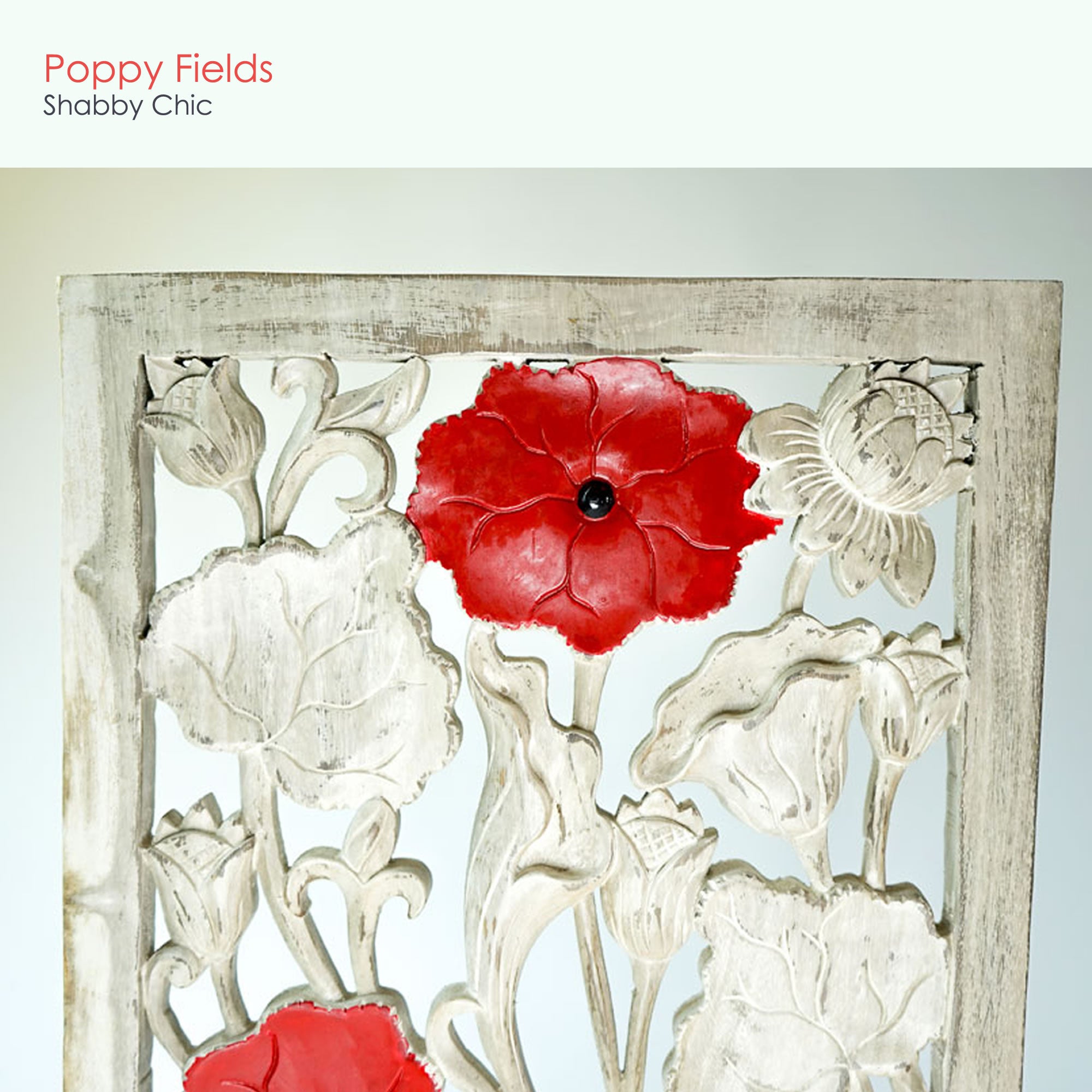 Handmade Carved Wooden Decorative Wall Art Lotus Panel - Easternada