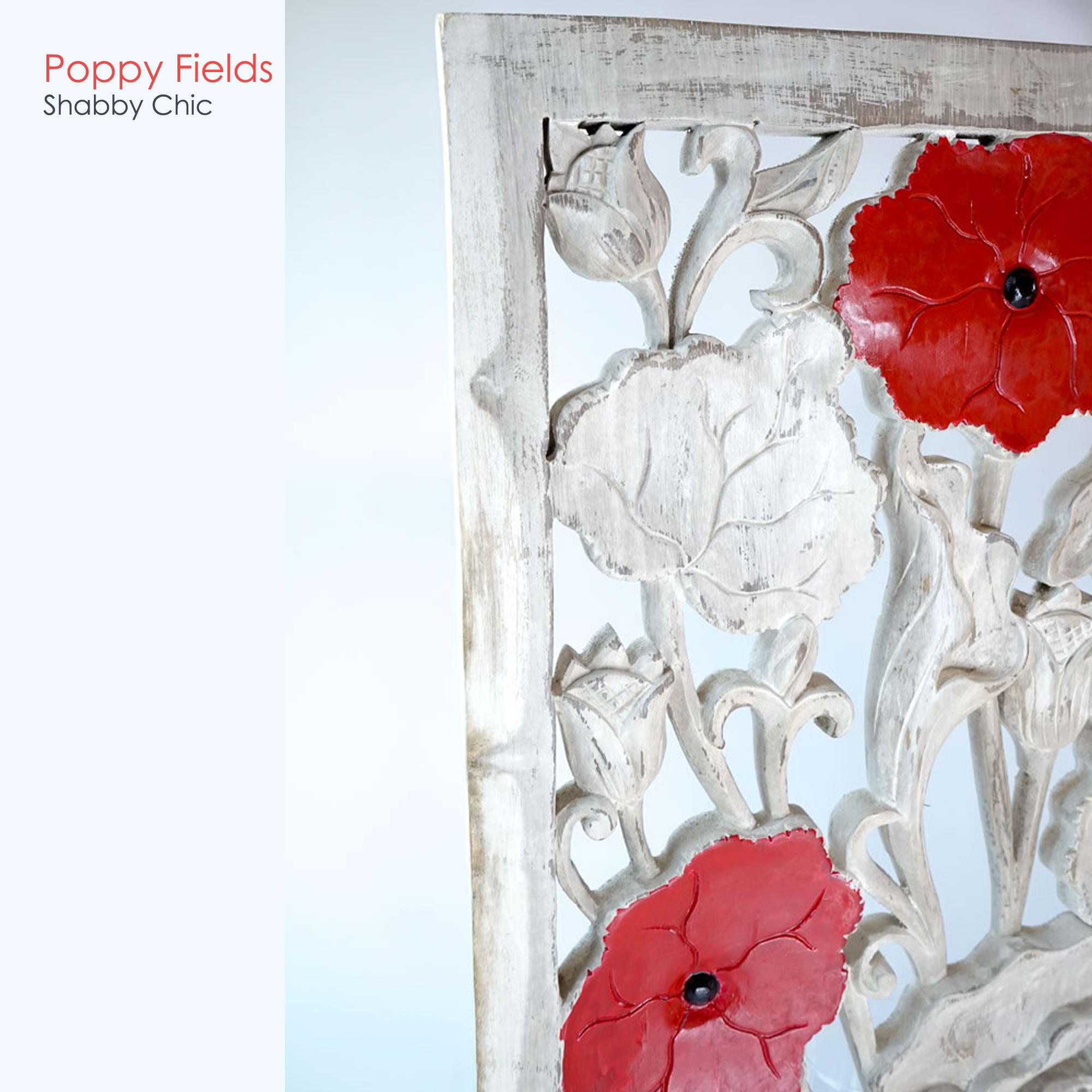 Handmade Carved Wooden Decorative Wall Art Lotus Panel - Easternada