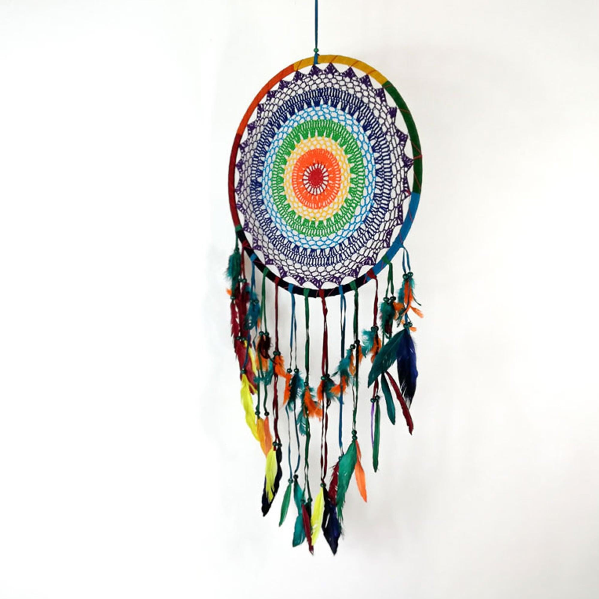 Bohemian Macrame Hanging Dream Catcher Large - Easternada