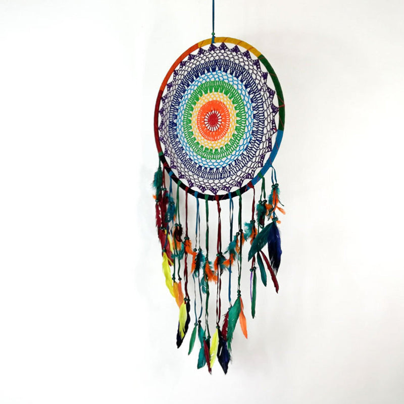 Bohemian Macrame Hanging Dream Catcher Large - Easternada
