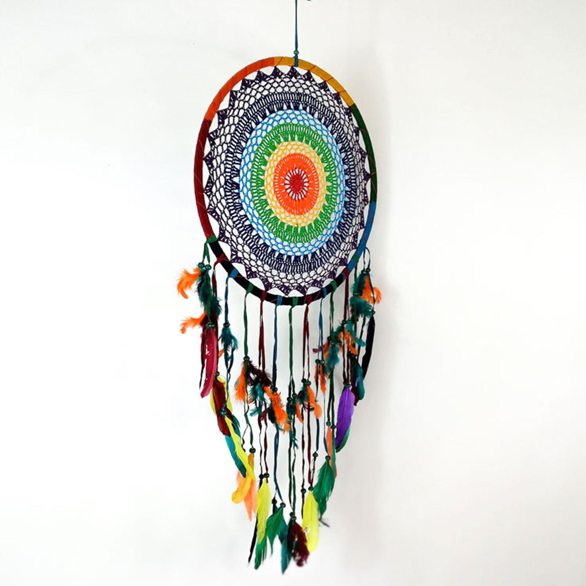 Bohemian Macrame Hanging Dream Catcher Large - Easternada