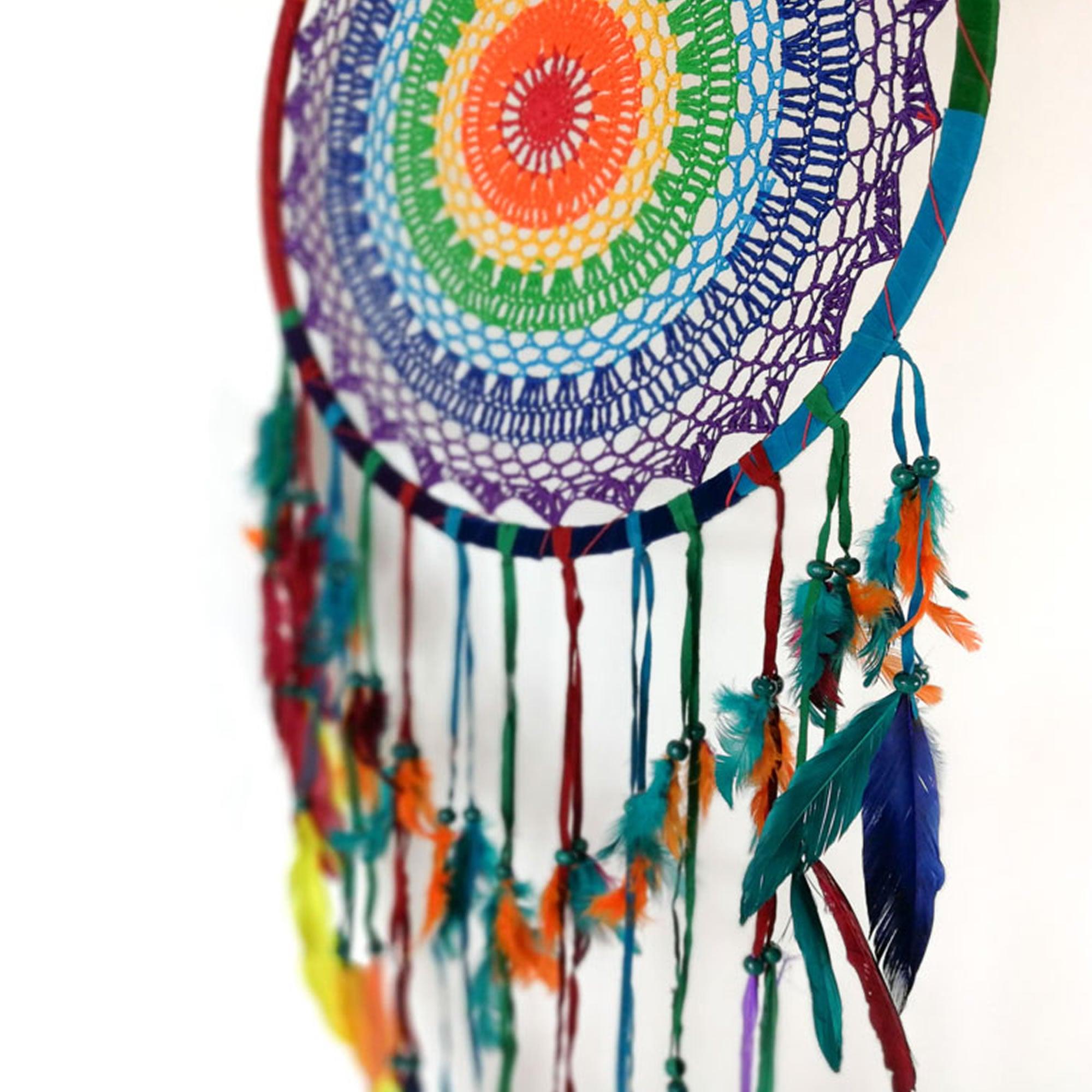 Bohemian Macrame Hanging Dream Catcher Large - Easternada