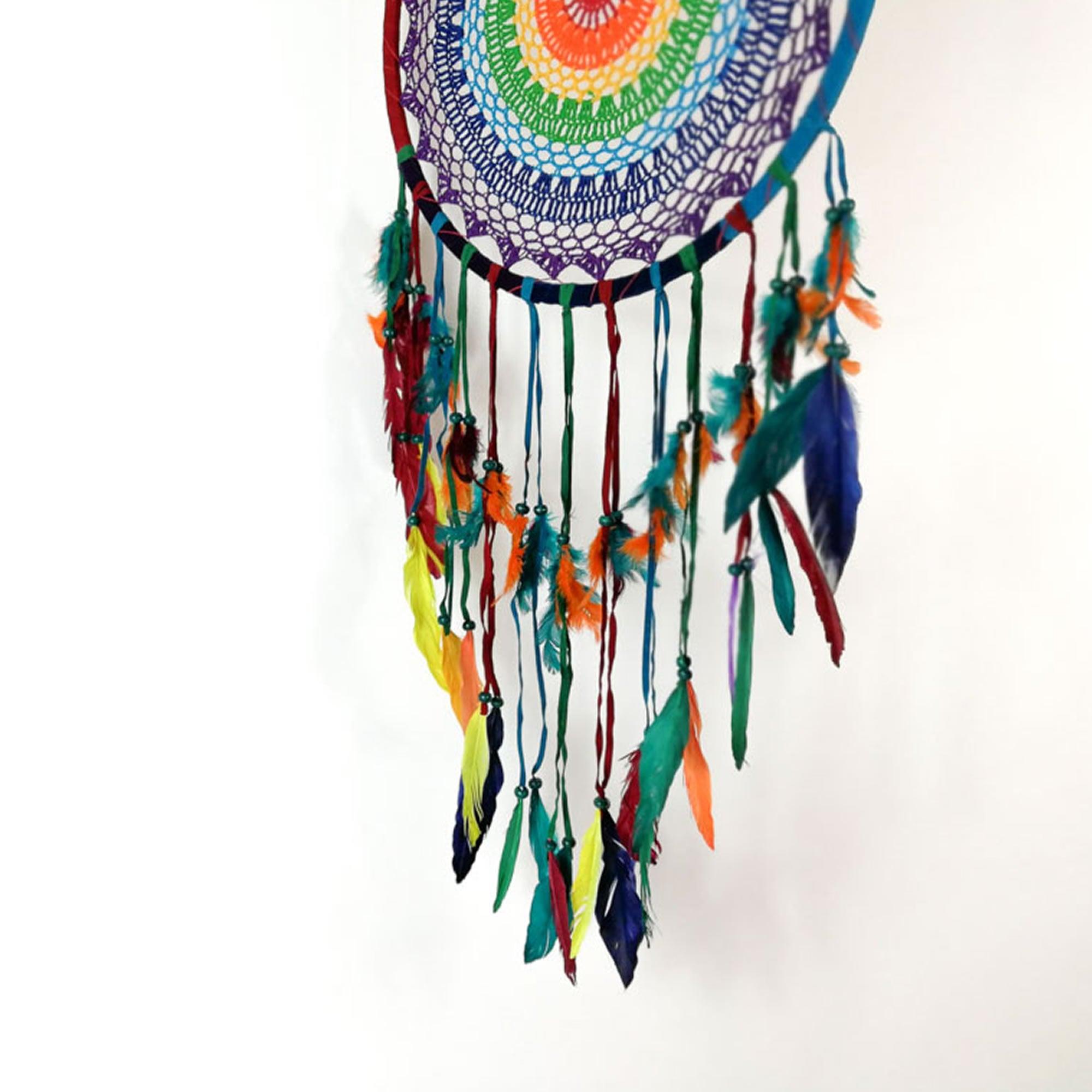 Bohemian Macrame Hanging Dream Catcher Large - Easternada