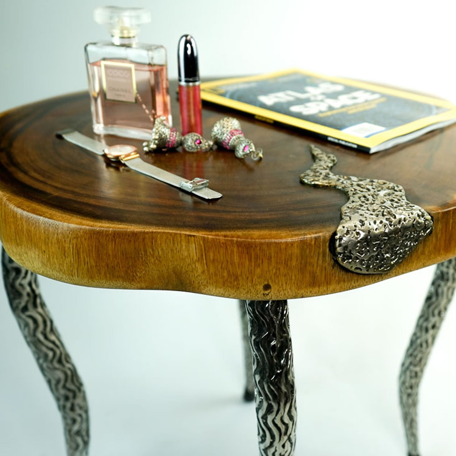 Designer Furniture Solid Hardwood Center Coffee Live Edge Table - Easternada