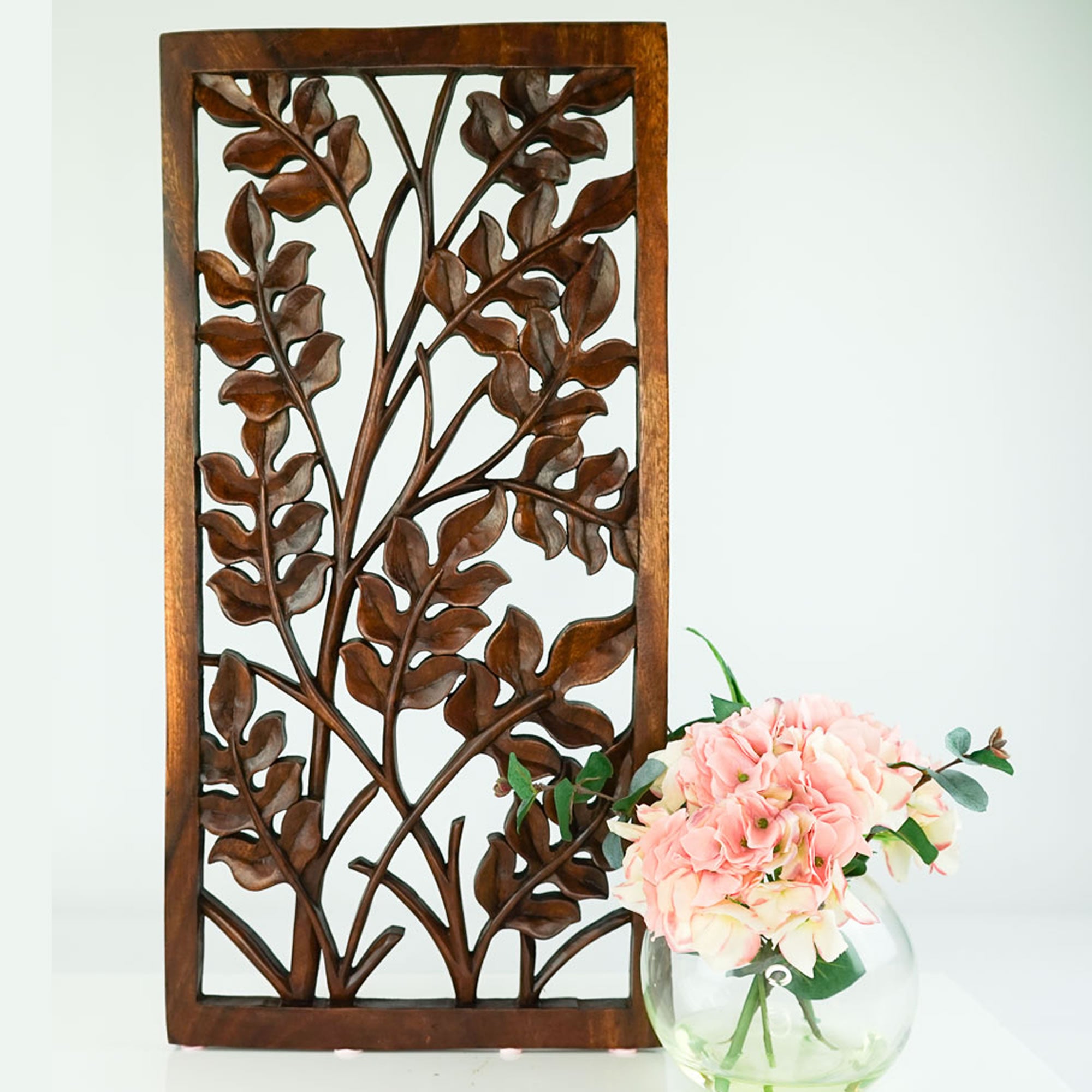 Stem Leaves Rectangular Decorative Panel - Easternada