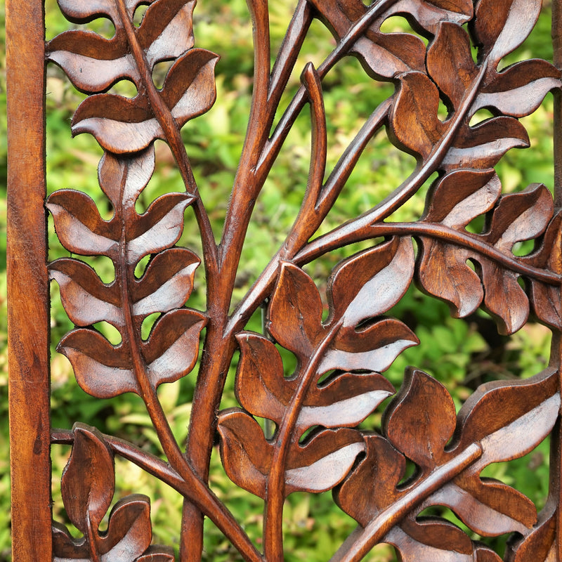 Stem Leaves Rectangular Decorative Panel - Easternada