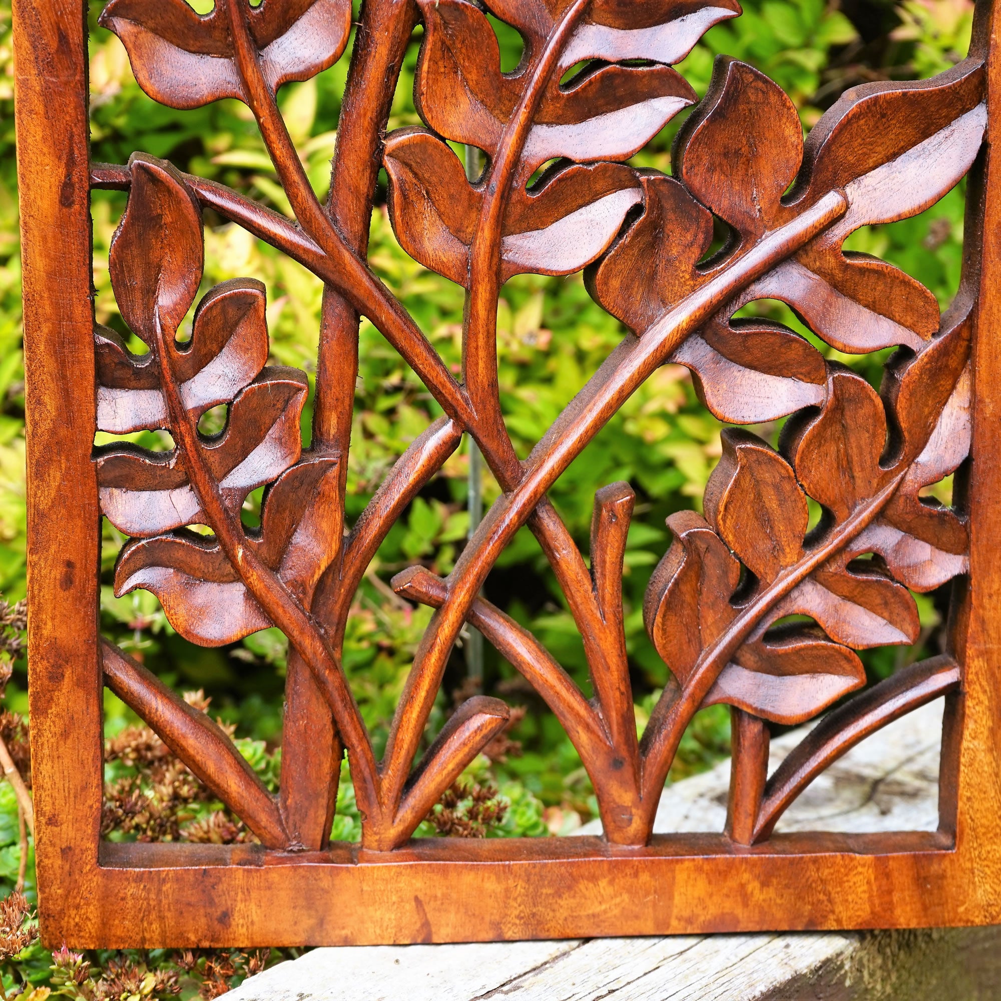 Stem Leaves Rectangular Decorative Panel - Easternada