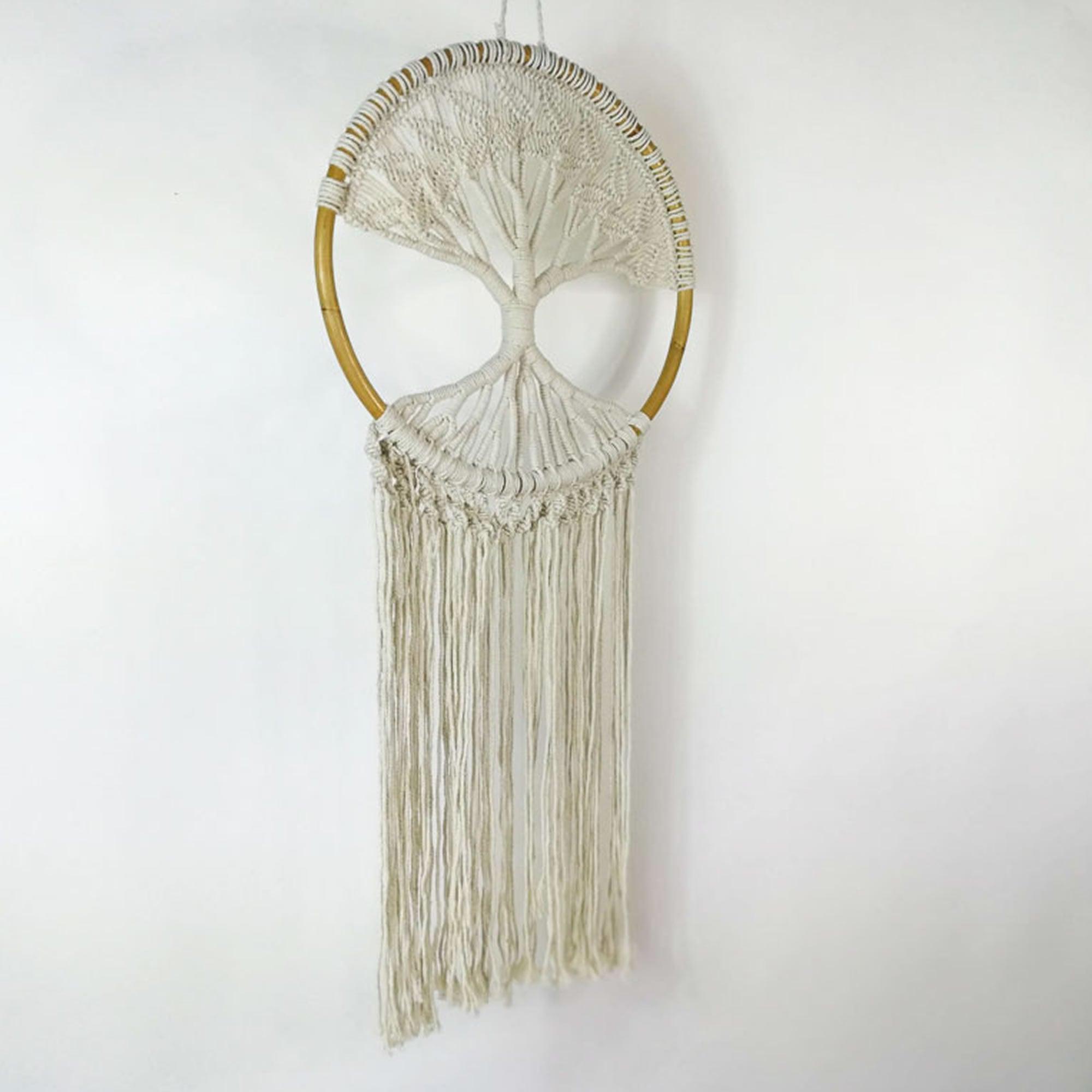 Bohemian Macrame Hanging Dream Catcher Tree of Life Large - Easternada