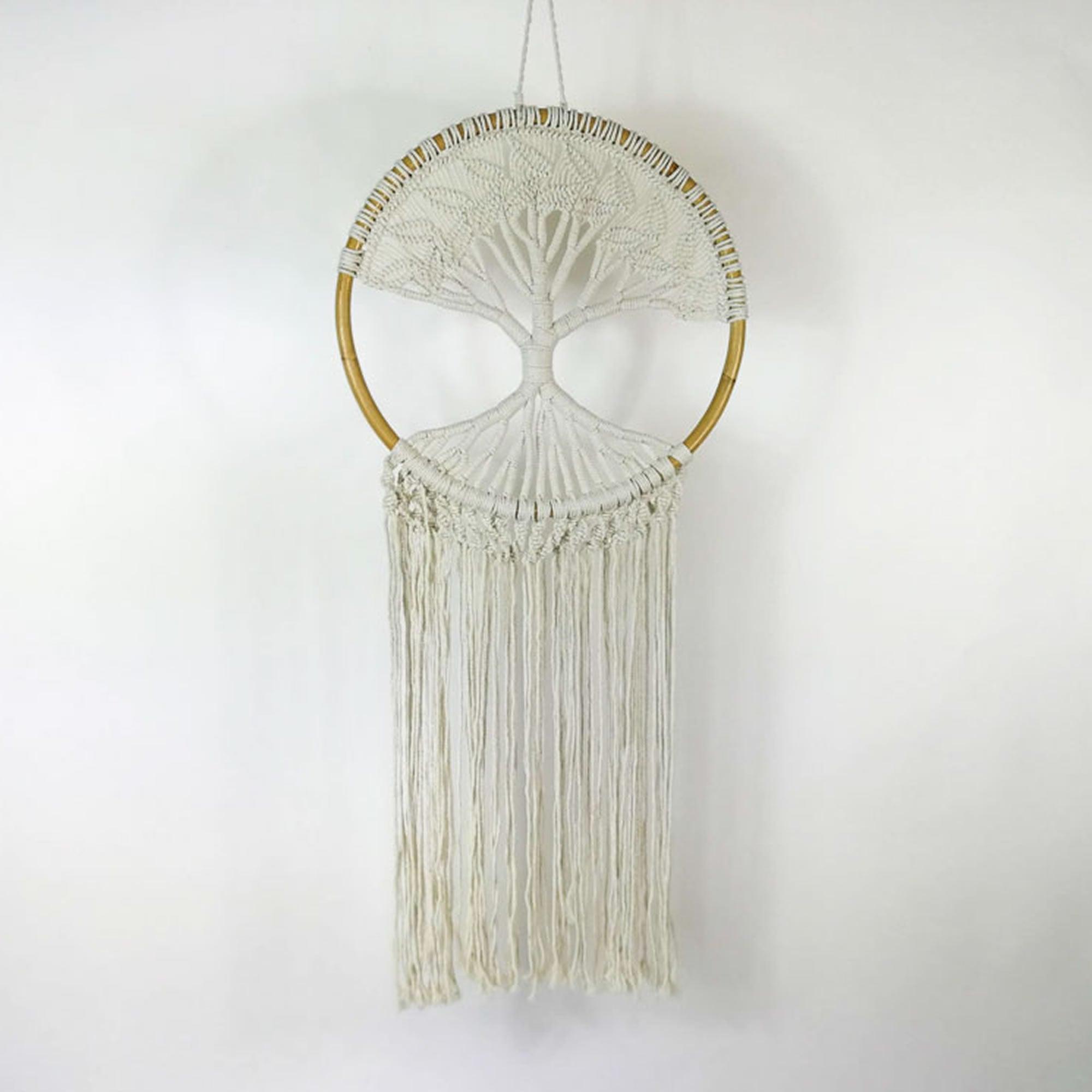 Bohemian Macrame Hanging Dream Catcher Tree of Life Large - Easternada