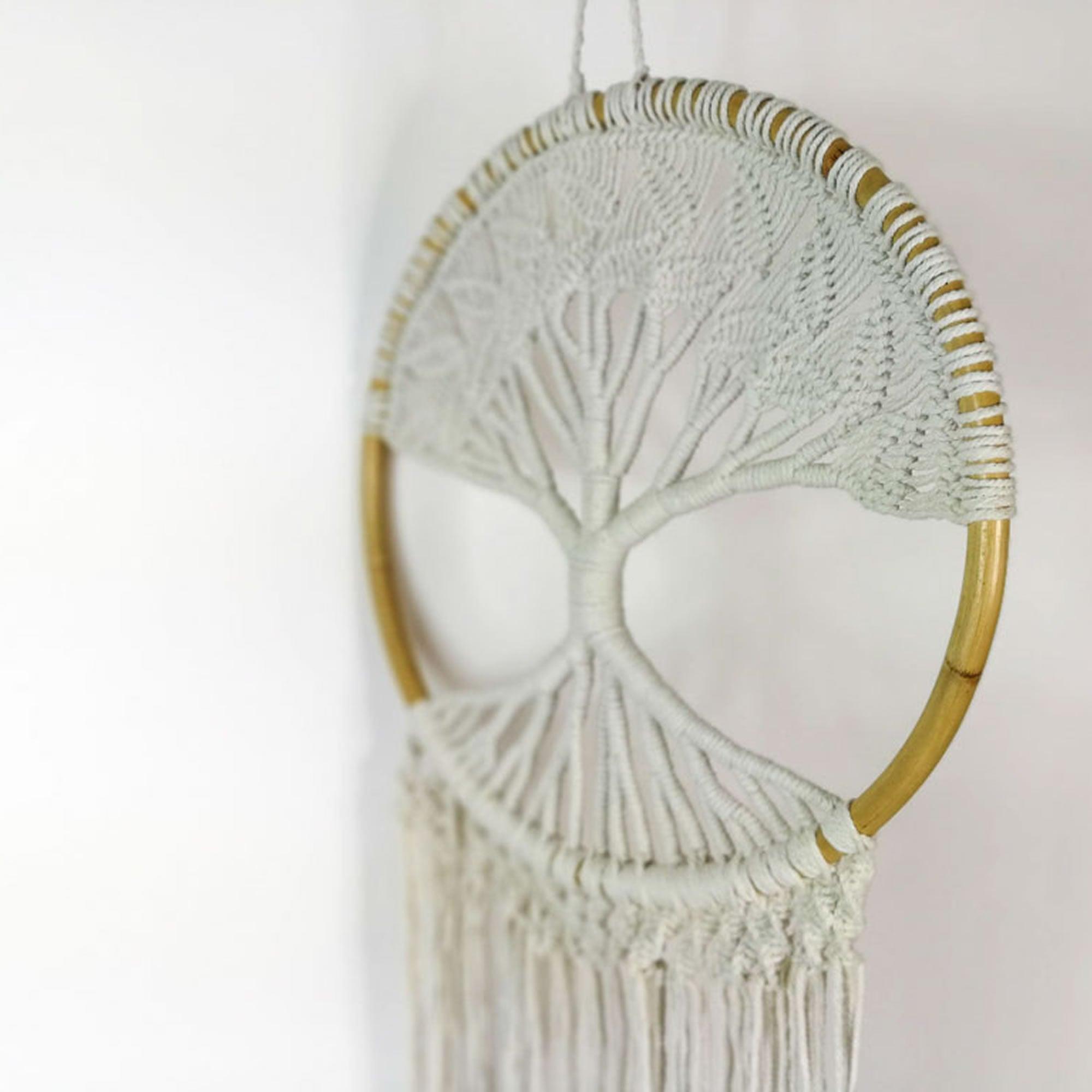 Bohemian Macrame Hanging Dream Catcher Tree of Life Large - Easternada