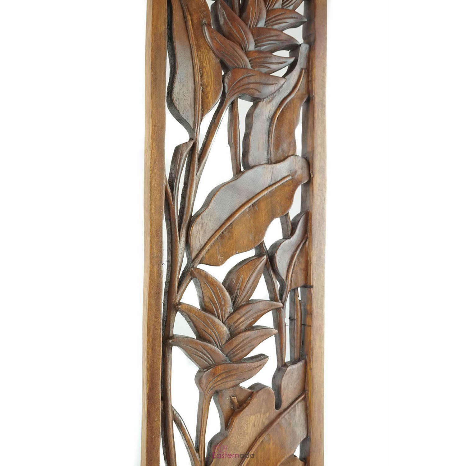 Handmade Carved Wooden Decorative Wall Art Panel - Easternada