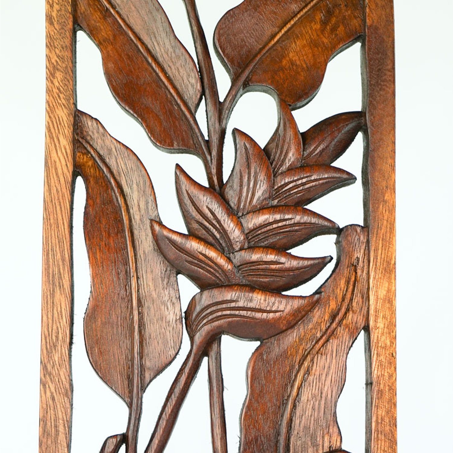 Handmade Carved Wooden Decorative Wall Art Panel - Easternada