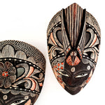 Hand Carved Hand Painted Batik Mask - Decorative Wall Art