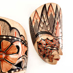 Hand Carved Hand Painted Batik Mask - Decorative Wall Art