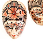 Hand Carved Hand Painted Batik Mask - Decorative Wall Art