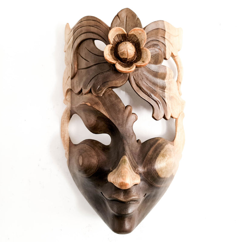 This beautiful hand-carved wooden African Venetian Mask is simply breathtaking. Carved with such detail and patience, this will certainly become a feature in any room. Perfect Gift
