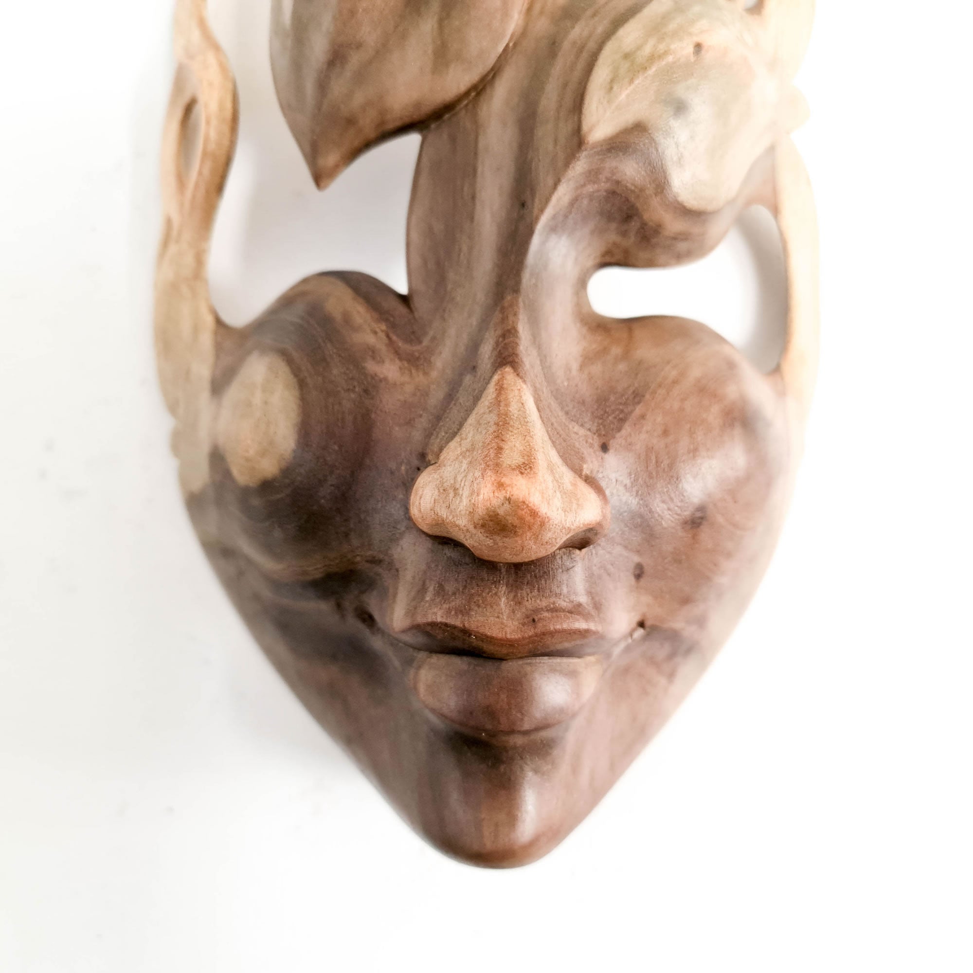 This beautiful hand-carved wooden African Venetian Mask is simply breathtaking. Carved with such detail and patience, this will certainly become a feature in any room. Perfect Gift