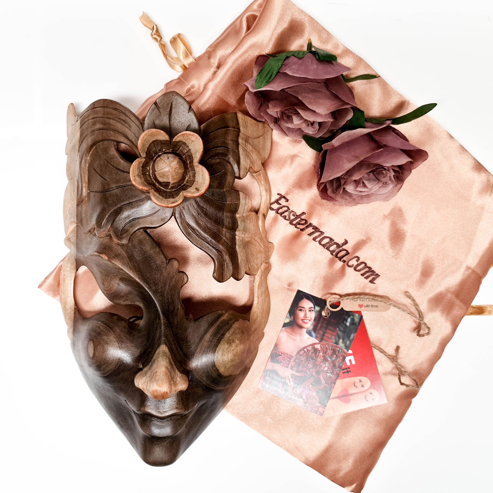 This beautiful hand-carved wooden African Venetian Mask is simply breathtaking. Carved with such detail and patience, this will certainly become a feature in any room. Perfect Gift