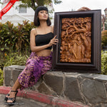 Radha Krishna Vrindavan Hindu Mandir Decorative Wall Art Sculpture