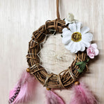 Pink Dream Catcher Decoration Wall Hanging Unique Gift