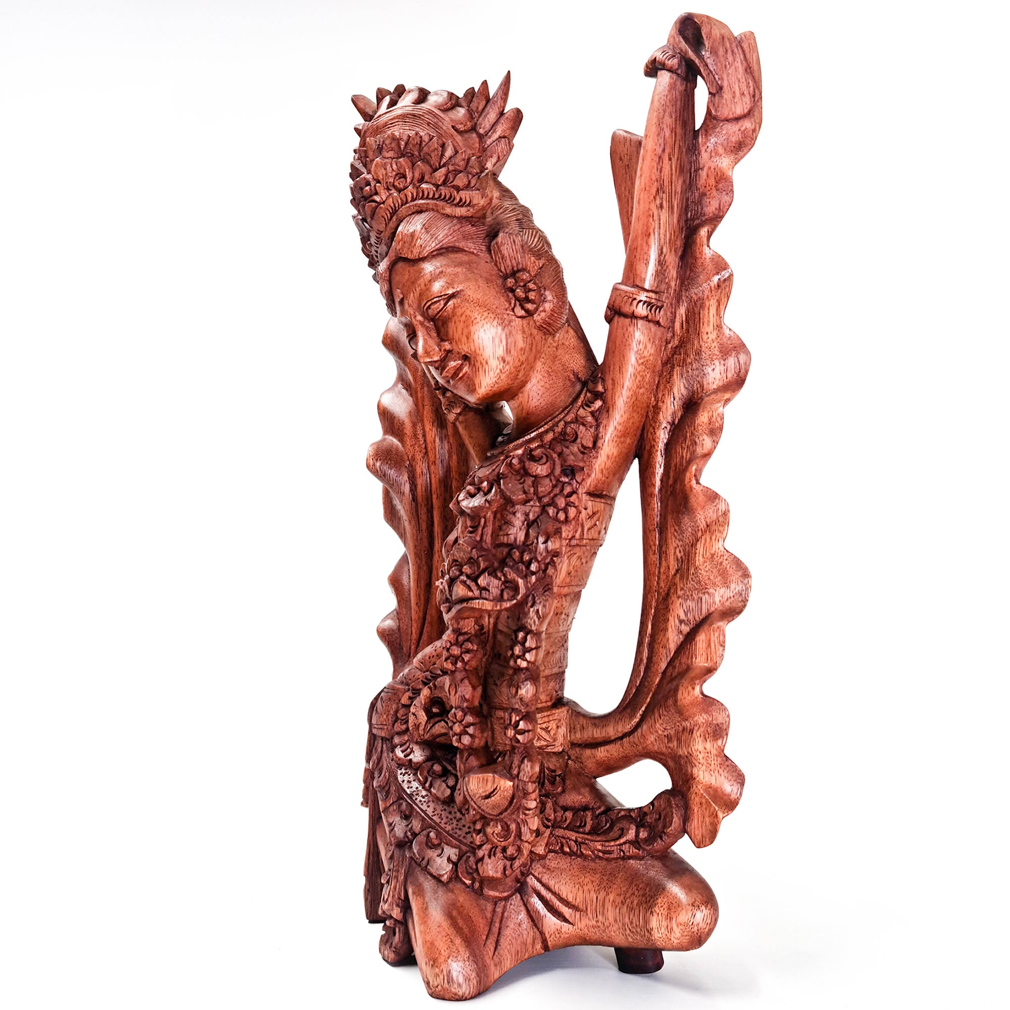 Balinese Dancer Hand-carved Teakwood Sculpture Art Unique Gift