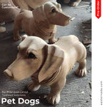 Custom hand-carved teakwood dog portrait of a Golden Retriever; bespoke 3D pet sculpture from a photo.