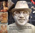 An exquisite means to immortalize cherished memories, both yours and those of your beloved. A matchless and meaningful gift, allowing the creation of hand-carved wooden masterpieces destined to be adored for generations. Discover the essence of timeless artistry in our Wooden Hand-Carved Portrait Decorative Wall Art Sculpture, available at easternada.com