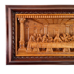 Leonardo Da Vinci Hand Carved Wooden Lord Jesus - Last Supper Jerusalem Religious Vatican Christian Art Sculpture