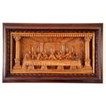 Leonardo Da Vinci Hand Carved Wooden Lord Jesus - Last Supper Jerusalem Religious Vatican Christian Art Sculpture