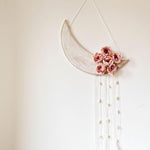 Bohemian Moon Star Flower Decorative Wall Hanging - 40 x 90 cm Dream Catcher Wedding Gift for her