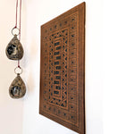 Carved Wooden Wall Art - Decorative Aztec Mexican Geometric Art