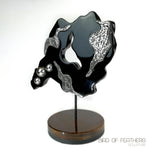 Hand made Decorative Solid Wood and Stainless Steel Sculpture - Easternada